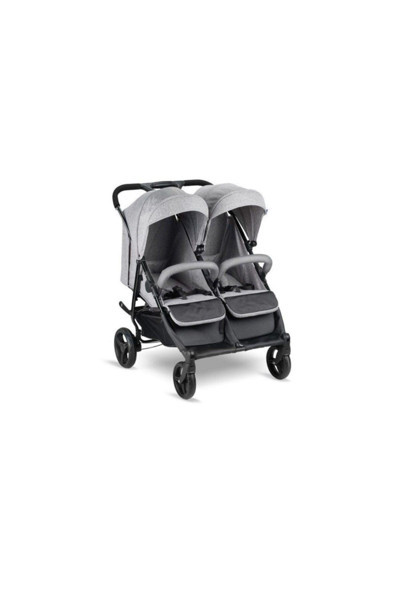 Babyhope City Twin Ikiz Bebek Arabası Bh-3077 Gri