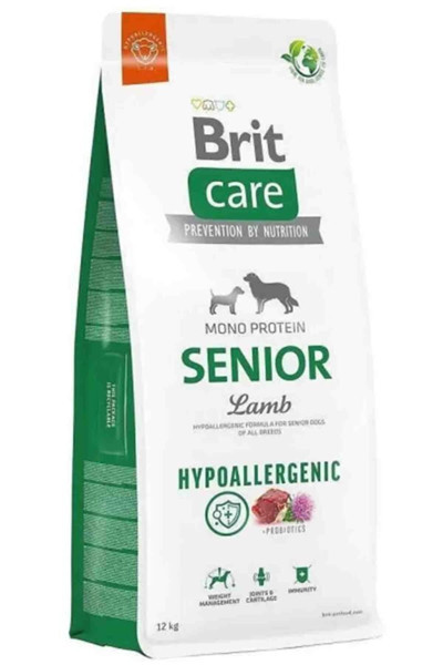 Brit Care Mono Protein Hipoalerjenik Kuzulu Ve Pirinçli Yaşlı Köpek Maması 12Kg