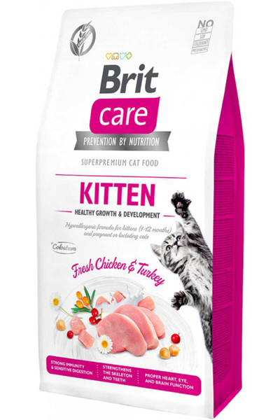 Brit Care Brit Kitten Bağışıklık Güçlendiren Tavuklu Yavru Kedi Maması 2Kg