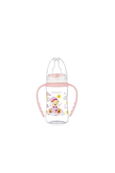 Bebedor B-76302 Desenli Ergonomik Kulplu Biberon 125 Ml Pembe