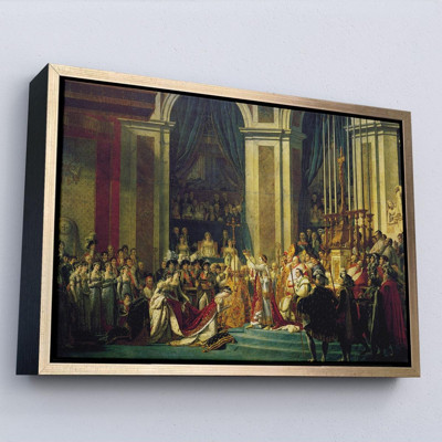 Tesori Tessilli Çerçeveli Jacques-Louis David - Napolyon'Un Taç Giyme Töreni Tablo-7082
