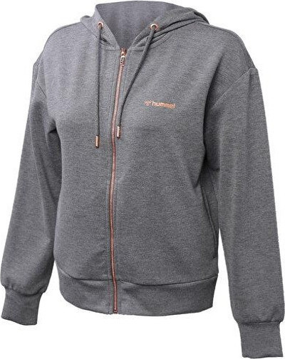 Hummel Hmlloop Zip Hoodie Kadın Günlük Sweatshirts 921408-2833 Gri