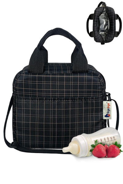 Stylo Bye Bye Lunch Omuz Askılı Beslenme Çantası ve Termos Yemek Taşıma Çantası - SiyahStandart