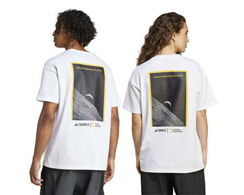 Adidas Terrex Disney National Geographic Uf A Graphic T Erkek Outdoor Tişörtü JD5956 Beyaz