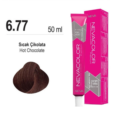 NEVACOLOR SAÇ BOYASI 6.77 SICAK ÇİKOLATA