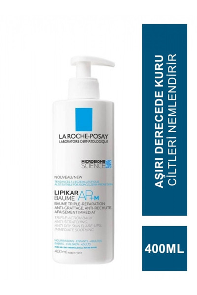 La Roche-Posay Lipikar Baume Ap+ M Çok Kuru, Atopiye Eğilimli Ciltler Için Nemlendirici Yüz Ve Vücut Balsamı 400 Ml
