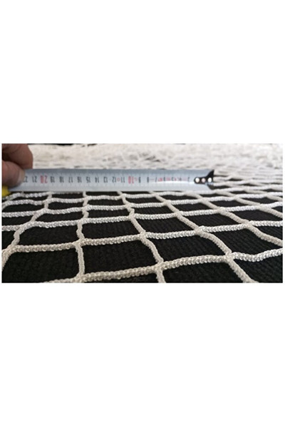 Balkon Filesi 2,50 x 14 Metre Kalın Kedi Kilesi Montaj Malzemeli 3mm Çocuk Güvenlik Ağı göz 4 cm