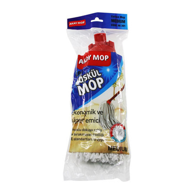 MEDIUM ÖRGÜLÜ İPLİ PÜSKÜL PAMUK MOP (5250)