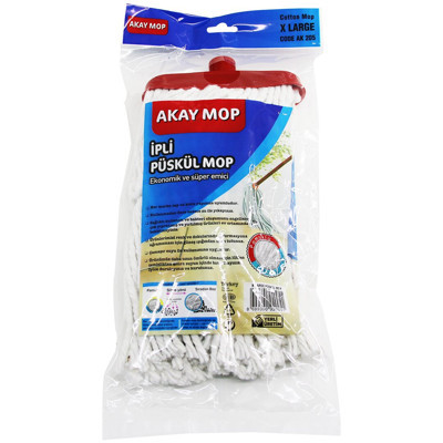 X LARGE ÖRGÜLÜ İPLİ PÜSKÜL PAMUK MOP (5250)