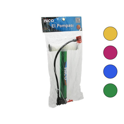 İRAN EL POMPASI METAL GÖVDE PLASTİK KOL - ALTLIK 30CM TOP - BİSİKLET - MOTOR (5250)