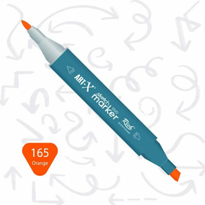 Supertrend Sketch Marker Duo Çift Uçlu Marker Kalem 165 Orange