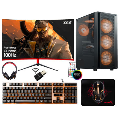 Turbox Tx6601 i5 4440 32GB Ram 1TB SSD 4GB RX560 23.8 inç FHD 100Hz Curved Oyun Hazır Sistem