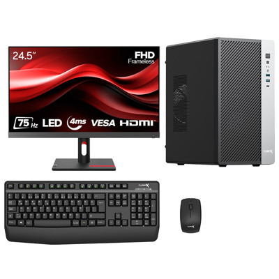 Turbox Tx8196 i5 11400 32GB DDR4 Ram 1TB NVMe SSD 24.5 inç Monitör Masaüstü Ofis Hazır Sistem