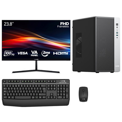 Turbox Tx7152 i5 12400 16GB DDR5 Ram 256GB NVMe SSD 23.8 inç Monitör Masaüstü Ofis Hazır Sistem