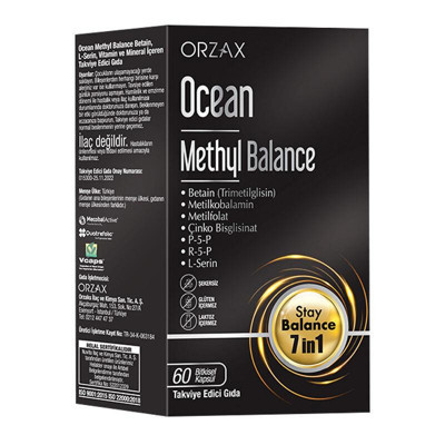 Orzax Methyl Balance Takviye Edici Gıda 60 Kapsül