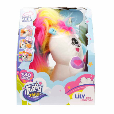 Omz 72033 Lily Sesli ve Işıklı Unicorn Peluş Kız Erkek Çocuk Oyuncak Eğitici Oyuncaklar