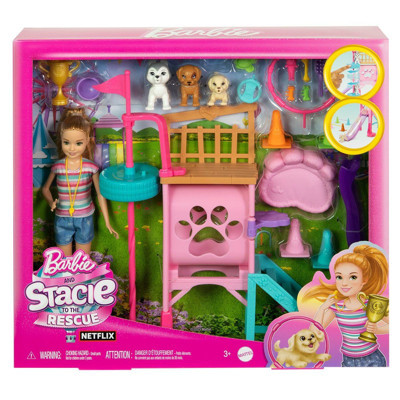 Omz HRM10 Stacienin Köpekçik Oyun Parkı - Barbie and Stacie To The Rescue Kız Erkek Çocuk Oyuncak Eğitic