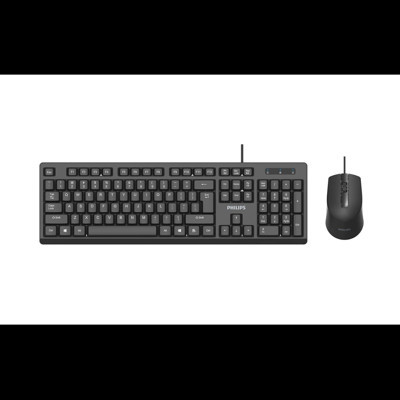 Philips Phılıps Spt6234b, Siyah, Türkçe Q, Usb Kablolu, Klavye Mouse Set