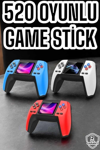 Kanonik Education Game Stick Oyun Konsolu 520 Oyunlu Retro Oyunlu Led Ekran