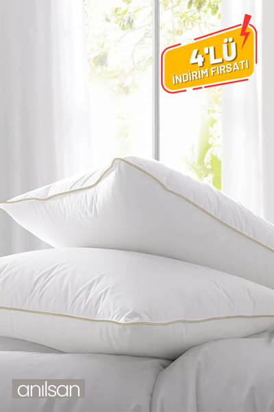 Anılsan 4'lü Nano Jel Yastık, 50x70cm , 1200gr - Otel Yastığı - Sağlıklı Uyku Için En Iyi Yastık Seçeneği