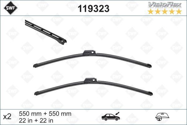 Valeo (Swf) Silecek Süpürgesi 550/550Mm (Muz Tıp) Audı A4 (Sası No: 130164>) 11/ 03-> A6 07/01-> VL119323