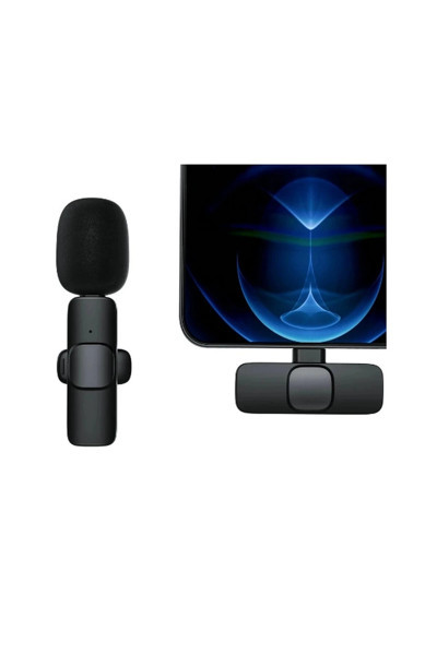Epilons Type-c Girişli Telefon Uyumlu Wireless Youtube Facebook Tiktok Yayın Kablosuz Yaka Mikrofonu