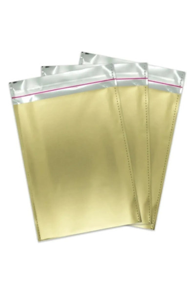 Ambalaj Evi Gold Metalik Yapışkanlı Hediye Paketi 50X70 Cm 10 Adet