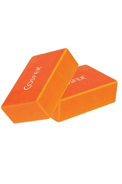 Cosfer Csf57-T X 2 Adet Yoga Block - Turuncu