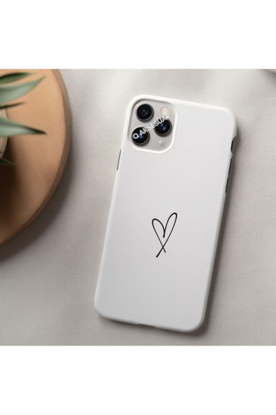 Q Aksesuar İphone 11 Uyumlu Kalpli Kılıf