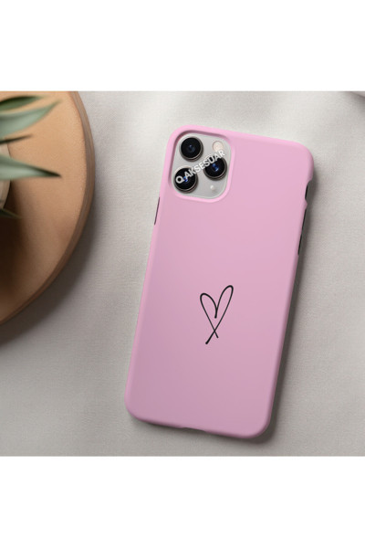 Q Aksesuar İphone 13 Mini Uyumlu Kalpli Kılıf