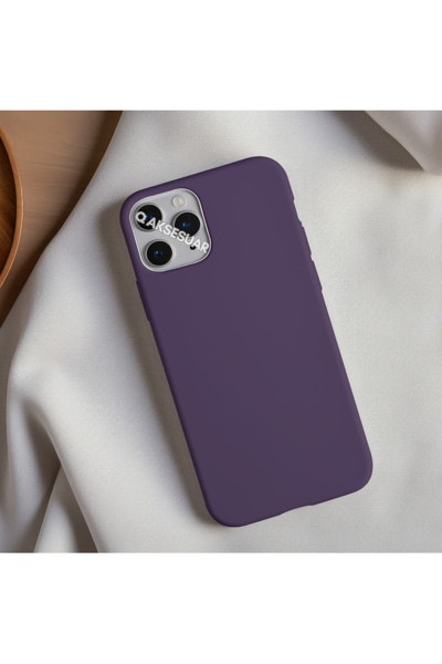 Q Aksesuar İphone 11 Uyumlu Içi Kadife Lansman Silikon Kılıf Yumuşak Doku Hissi Kapak