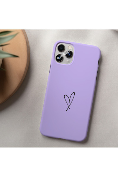 Q Aksesuar İphone 13 Pro Uyumlu Kalpli Kılıf