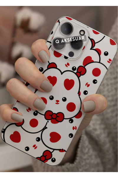 Q Aksesuar Xiaomi Redmi Note 12 Pro Plus Uyumlu Sevimli Desen Tasarımlı Şeffaf Telefon Kılıfı Kapak Case