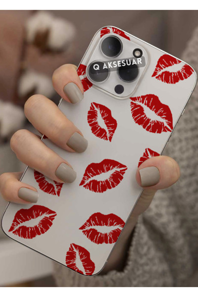 Q Aksesuar Xiaomi Redmi Note 12 Pro Plus Uyumlu Dudak Tasarımlı Şeffaf Telefon Kılıfı Kapak Case
