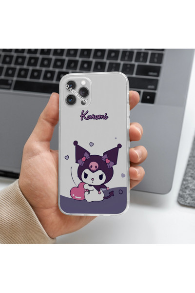 Q Aksesuar Xiaomi Redmi Note 11 Uyumlu Kuromi Tasarımlı Premium Şeffaf Telefon Kılıfı