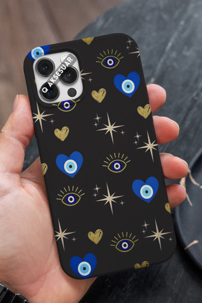 Q Aksesuar Xiaomi Redmi Note 11 Uyumlu Yıldız Kalp Tasarımlı Premium Telefon Kılıfı