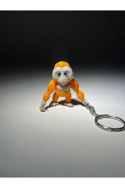 Fabriq 3D İyimser Orangutan Eklemli Anahtarlık