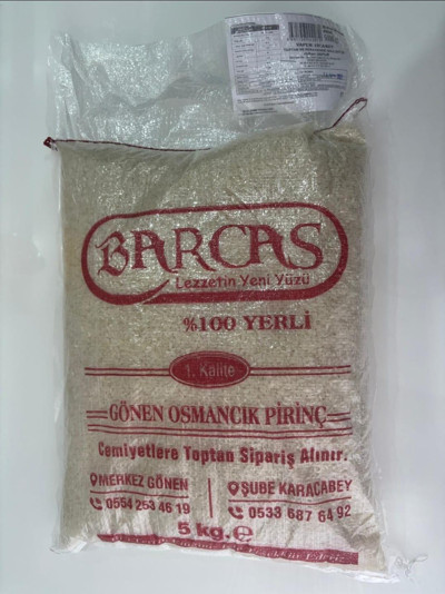BARCAS 5 KG GÖNEN OSMANCIK PİRİNÇ