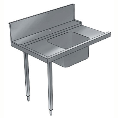 Electrolux Professional Bulaşık Giriş Tezgahı, Tek Evyeli (500x400 Mm), Giyotin Tip Bulaşık Makinesi İçin, 300 Mm Sırt, Soldan Sağa - 800 Mm BHHPTB08L