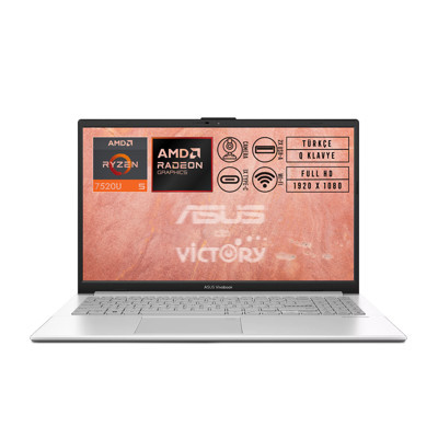 Asus Vivobook Go 15 AMD Ryzen 5 7520U 8GB 1TB SSD 15.6" FHD W11P Notebook E1504FA-BQ1741 004
