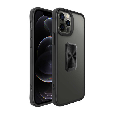 Khayra iPhone 12 Pro Max Uyumlu KHYR V-Bax Kılıf-Siyah