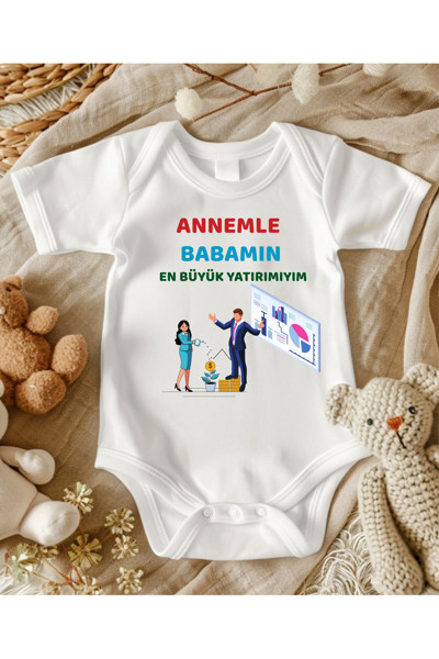 Lupi Anne Baba Yazılı İsimli Zıbın Bebek Zıbın Bebek Giyim Yenidoğan Hediye