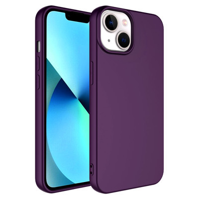Khayra iPhone 14 Uyumlu KHYR LSR Lansman Kılıf-Derin Mor