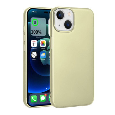 Khayra iPhone 15 Plus Uyumlu KHYR Premier Silikon Kılıf-Gold