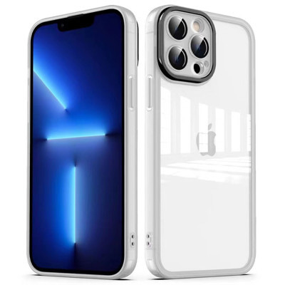 Khayra iPhone 12 Pro Uyumlu Kamera Korumalı Transparan KHYR Post Kılıf-Renksiz