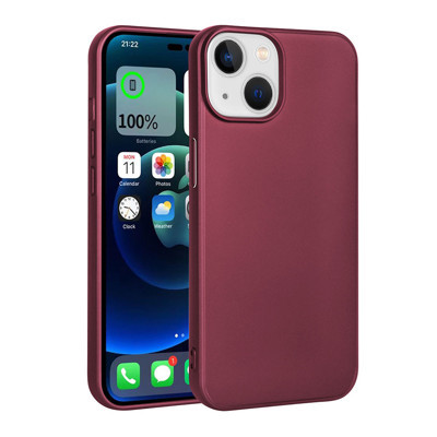 Khayra iPhone 15 Plus Uyumlu KHYR Premier Silikon Kılıf-Mürdüm
