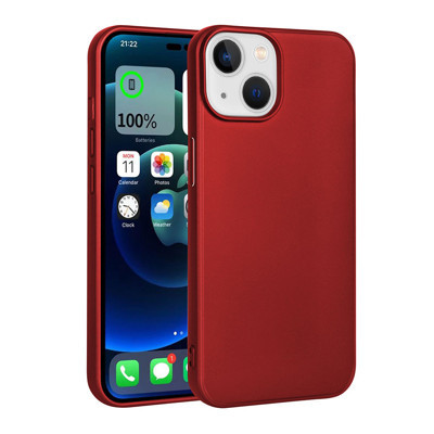 Khayra iPhone 15 Plus Uyumlu KHYR Premier Silikon Kılıf-Kırmızı