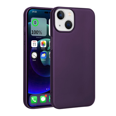 Khayra iPhone 15 Plus Uyumlu KHYR Premier Silikon Kılıf-Derin Mor