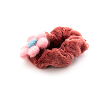 Genel Tedarik Biem Papatya Simit Peluş Toka Koyu Pembe