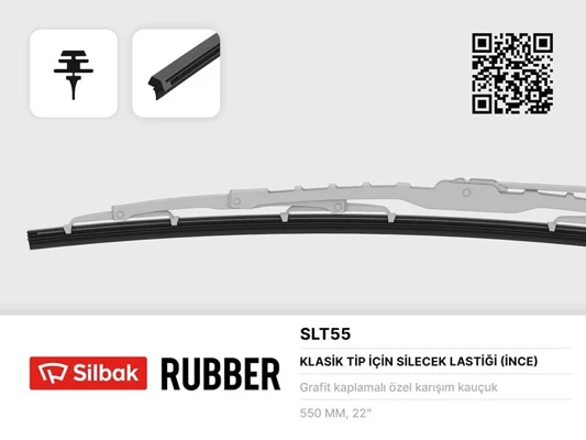 Silbak SİLECEK LASTİĞİ 550MM TEL TAKILAN DUCATO ORJ.LASTİĞİ-MEGANE SÜRÜCÜ-BMW-AUDI-VW (10 ADET)